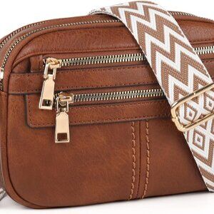 Lightweight Crossbody Bag with Adjustable Straps – 6 Pocket Design for Women